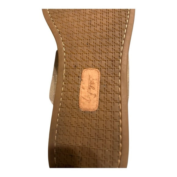 Latigo Gold Criss-Cross Sandals with Platform - Picture 7 of 7